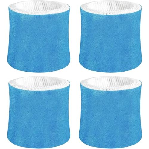 Humidifier Wicking Filter Replacement 2.0 Compatible with Canopy Bedside and Nursery Humidifier 2.0, Wood Pulp & Paper Filter, 4 Pack (Blue)