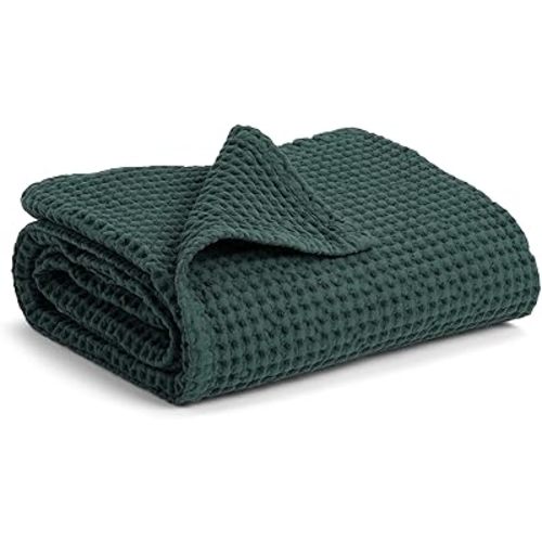 Simka Rose Waffle Baby Blanket Cotton Soft Breathable Swaddle Blanket for Baby Nursery, Stroller & Crib Blanket - Baby Receiving Blankets for Boys & Girls Gender Neutral Toddler Blanket