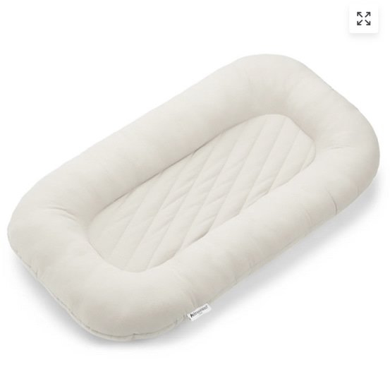 Ultra-Soft Striped Infant Lounger Bed
