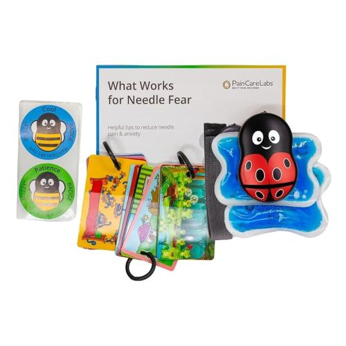Buzzy Distraction Bundle – Distraction Games, Puzzles, Toys, and Buzzy Personal Vibrating Ice Pack - Sharp Pain Relief - As Seen On Shark Tank - Pain Relief for Shots, IVF, Insulin, Vaccines
