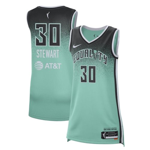 Unisex New York Liberty Breanna Stewart Nike Mint Rebel Edition Player Jersey