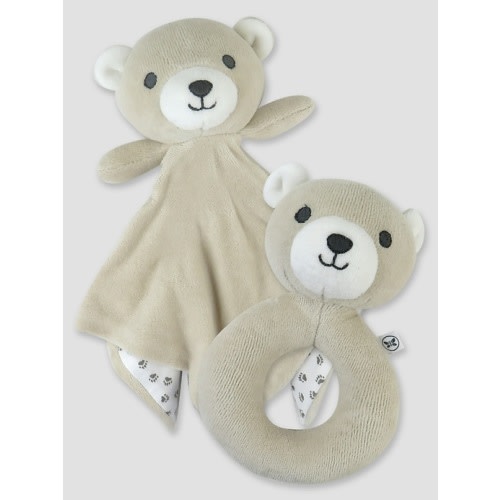 Honest Baby Clothing Lovey and Rattle Set