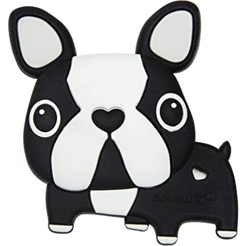 Loulou Lollipop Boston Terrier Soft Silicone Teether - Premium Baby Teether Toy