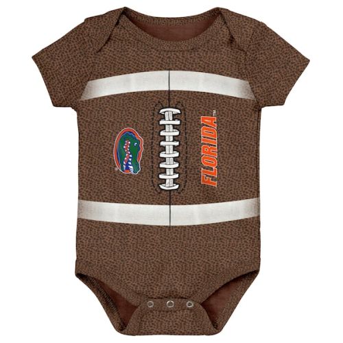Florida Gators Newborn & Infant Catch Me Football Bodysuit - Brown