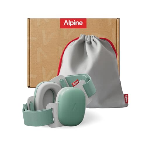 Alpine Muffy Baby - New & Improved Baby Ear Muffs Noise Protection for Babies and Toddlers - CE & ANSI Certified - Safe and Soothing Hearing Protection - Age 3-48 months - Approved by Babies - Green