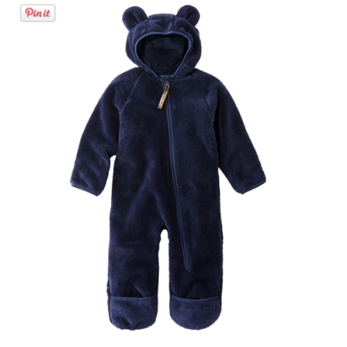 Infants' Hi-Pile Fleece Bunting, Navy 6-12M | L.L.Bean