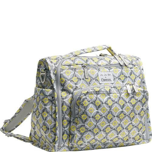 JuJuBe B.F.F Multi-Functional Convertible Diaper Backpack/Messenger Bag, JuJuBe & Cheerios Diaper Bag - Good Goes Round
