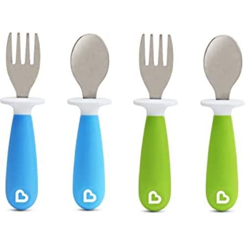  6 Piece Toddler Utensils Stainless Steel Baby Forks And Spoons  Silverware Set For Kids, Bpa Free Dishwasher Safe, 12+ Months,  Red/Orange/Yellow : Baby