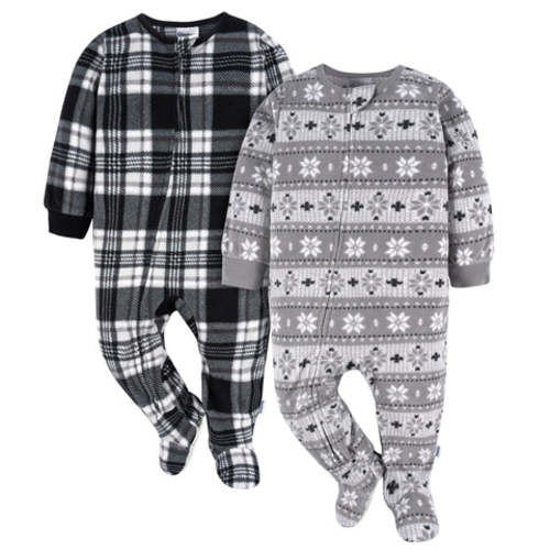 2-Pack Fleece Pajamas 6mo to 9mo