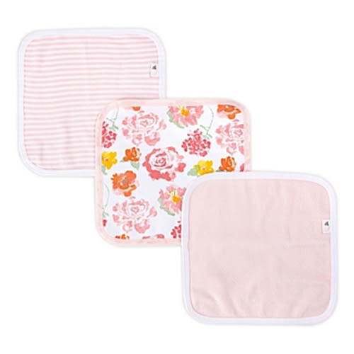 Burt's Bees Baby® 3-Pack Organic Cotton Washcloths in - Blossom