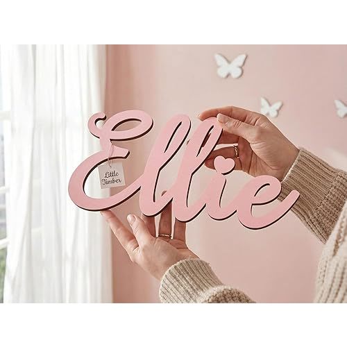 Custom Name Sign with Thematic Decorative Wall Shapes Nursery Name Sign, Personalized Baby Gifts Nursery Wall Decor Baby Name Sign Wooden Name Sign for wall Name Wall Decal