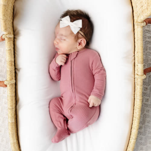 Marjorie Ribbed Zipper Footies – Lou Lou & Company