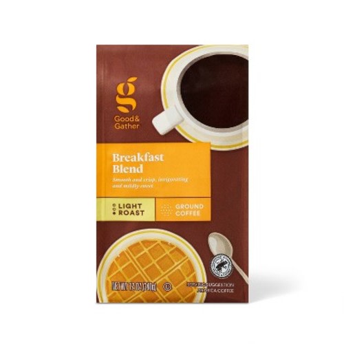 Breakfast Blend Light Roast Ground Coffee - 12oz - Good & Gather™