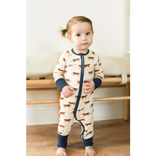Zipper Baby Pajamas | Super Soft Viscose Bamboo | Tiger Print | Free Shipping >$75 – Southern Slumber