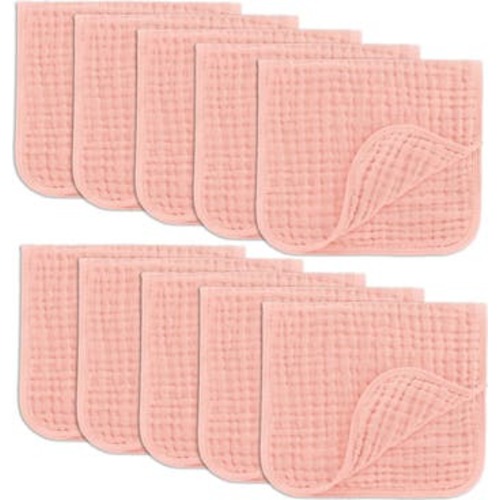 Muslin Burp Cloths - Pack of 10