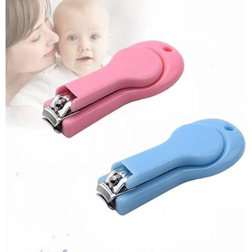 Baby Nail Clippers，2 Pack Nail Clippers，for Trimming Baby's Fingers or Toes，Blue and Pink Toddler Nail Clipper，Be Suitable for；Infant, Toddler, Kids