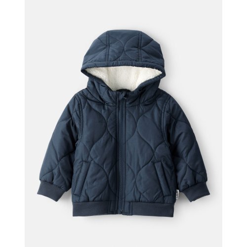 Baby Boy Long-Sleeve Midweight Jacket - Navy - Carter's | Carter's