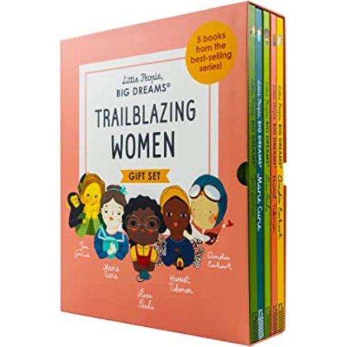 Little People, Big Dreams Trailblazing Women Collection 5 Books Box Gift Set (Amelia Earhart,Harriet Tubman,Rosa Parks,Marie Curie & Jane Goodall)