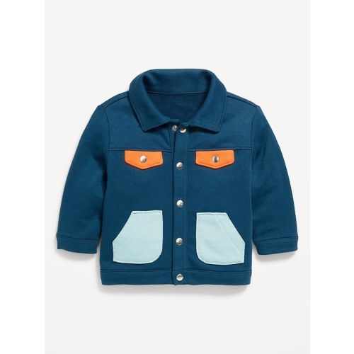 Long-Sleeve French Terry Utility Shacket for Baby | Old Navy