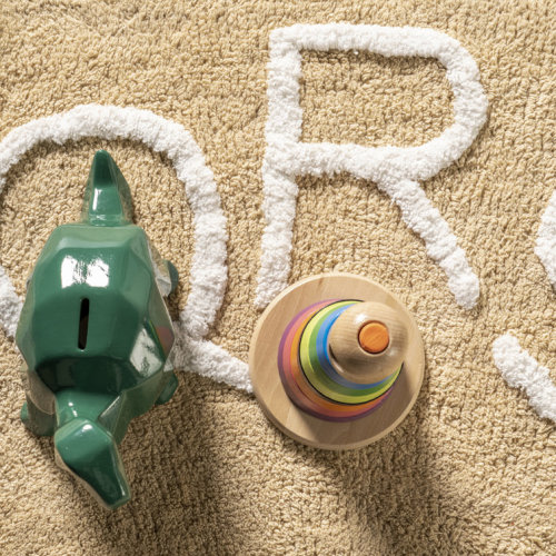 Alphabet SpinCleanhable Rug