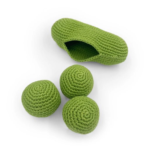 Myum Organic Cotton - Green Peas Rattle