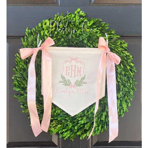 Personalized Canvas Baby Banner,  Newborn Custom Hospital Banner, Welcome Door Sign, Gift for Baby, Baby Announcement