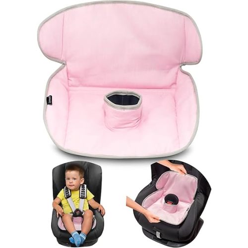 Lynmark® Car Seat Protector for Potty Training | Piddle Pad Cover from Spillages, Nappy Leaks & Toilet Training | Fits All Carseat & Buggy, Age: 6m-4 Years Old | Keeps seat Clean & Dry! (Pink)