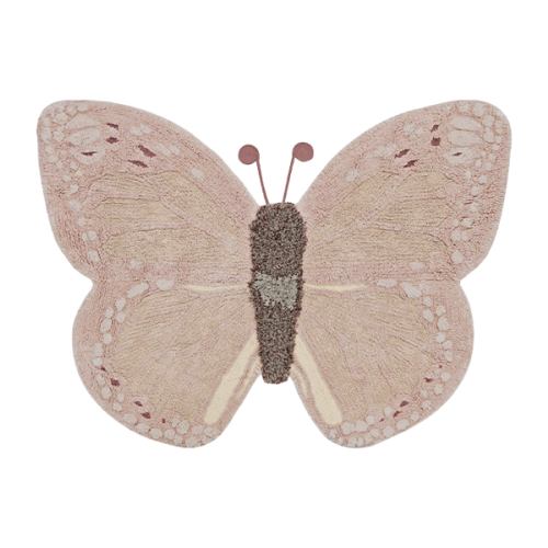 WASHABLE ANIMAL COTTON RUG BABY BUTTERFLY