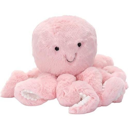 Lambs & Ivy Sea Dreams Pink Plush Octopus Stuffed Animal Toy - Bubbles