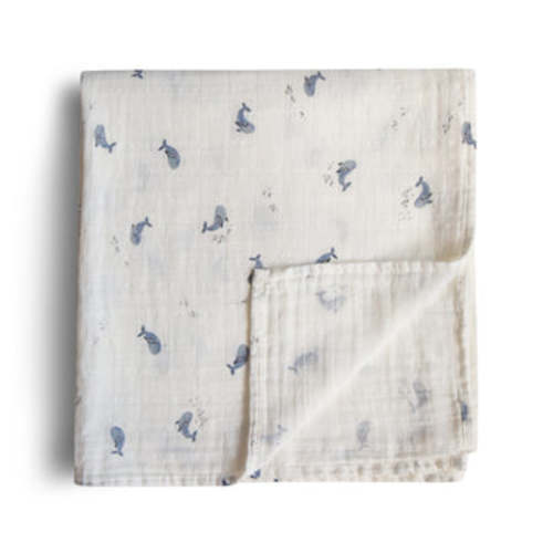 Organic Cotton Mushie Baby Muslin Swaddle Blanket