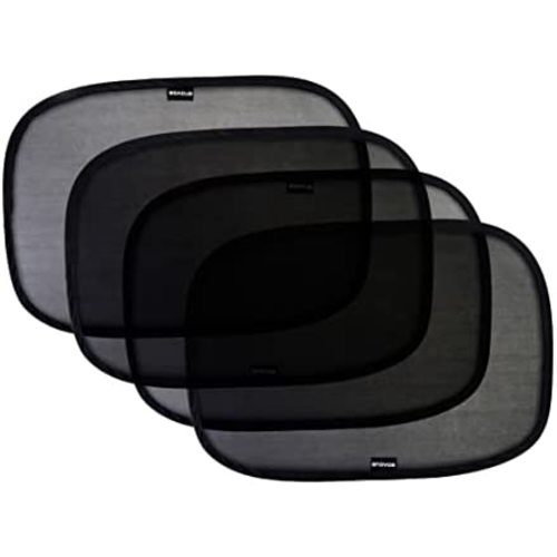 Enovoe Car Window Shade - (4 Pack) - 21"x14" Premium Cling Sunshade for Car Windows - Sun, Glare and UV Rays Protection for Your Child - Baby Side Window Car Sun Shades