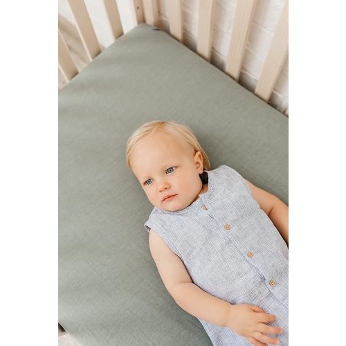 Copper Pearl Premium Knit Baby Crib Sheets for Boys and Girls Breathable and Soft, Fitted Crib Sheets for Standard Baby Mattresses, Crib Sheet for Baby Registry or Shower Gift, Briar