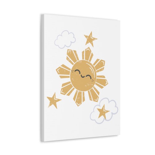 Filipino Sun Nursery Kids Canvas Art - Ready to hang