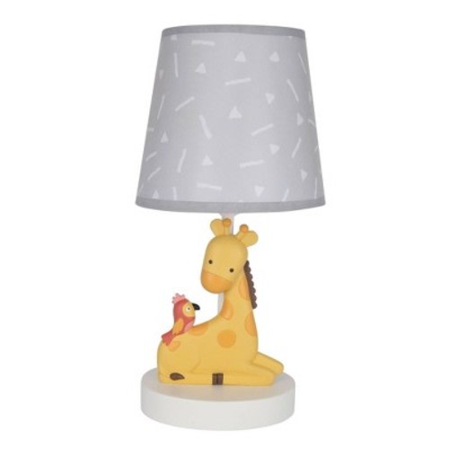 Bedtime Originals Mighty Jungle Lamp with Shade & Bulb (Includes LED Light Bulb)