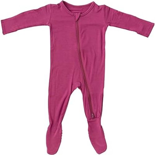 Soft Baby Bamboo Viscose Footie Pajamas, Zipper Closure, 0-24 Months