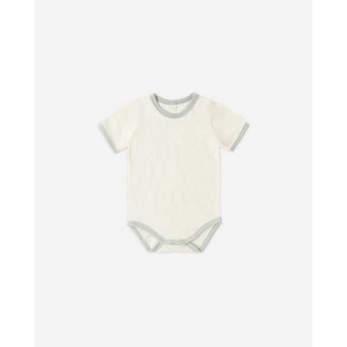 Ringer Bodysuit Seafoam