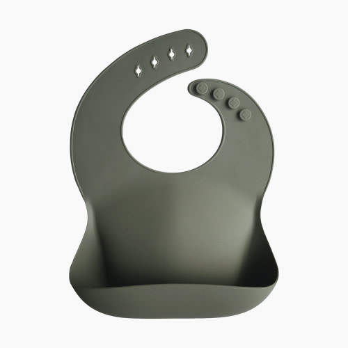 Mushie & Co Silicone Bib - Silver Sage