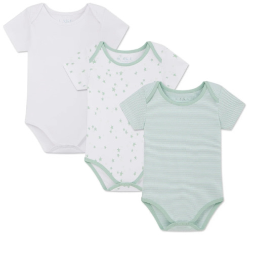 LAKE | Baby | Pima Cotton Pajamas | Parisian green Baby Bodysuit Bundle