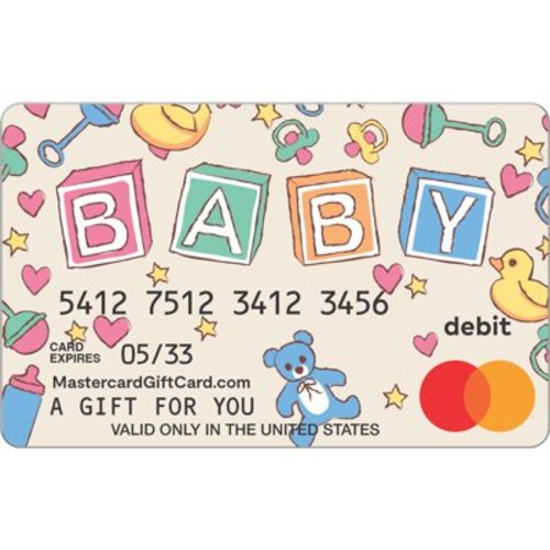 $20-$500 Mastercard® Baby Blocks eGift Card (plus $6.84 Purchase Fee)