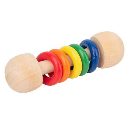 Elainilye Infant And Toddler Developmental Toys Puzzle Baby Holding Wood Toy Rattle Children'S Musical Instrument Music Toy