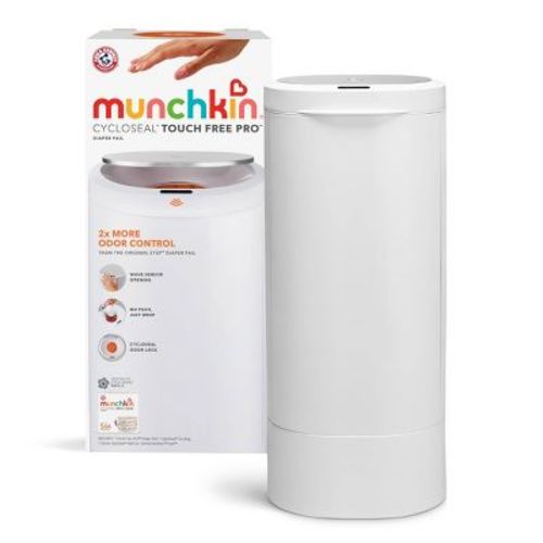 Munchkin CycloSeal Touch Free Pro Diaper Pail - White