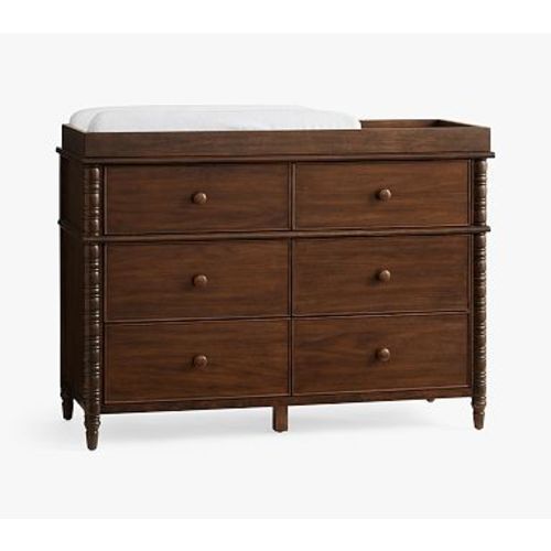Elsie 6-Drawer Changing Table, Heritage Walnut, White Glove Delivery