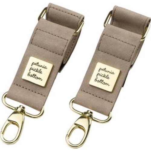Faux Leather Valet Stroller Clips