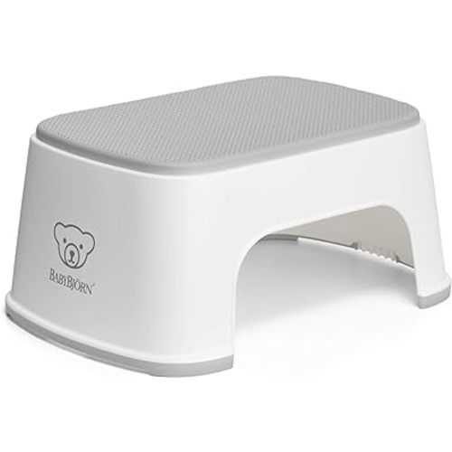 BabyBjörn Step Stool, White/Gray