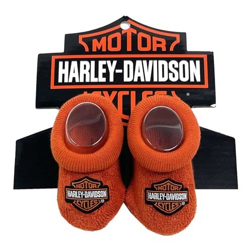 Harley-Davidson Baby Boys' Infant Cozy Knit Bootie Socks