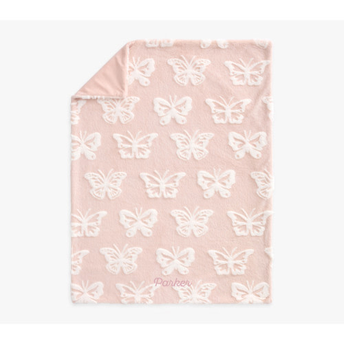 Carved Faux Fur Baby Blanket