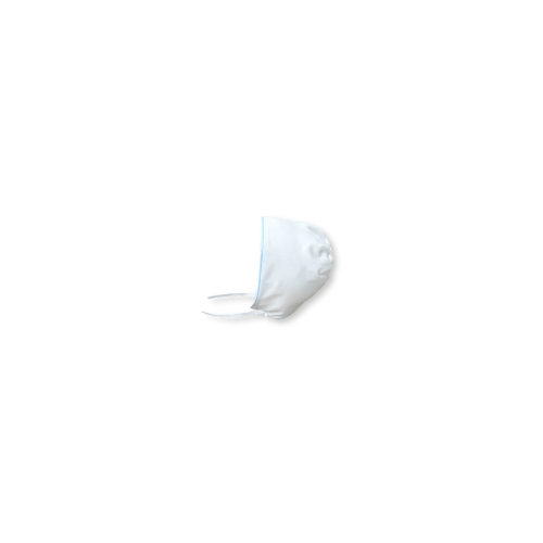Rock-A-Bye Baby Bonnet- White/Blue