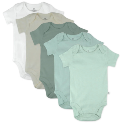 5-Pack Organic Cotton Short Sleeve Bodysuits | Honest Baby Clothing