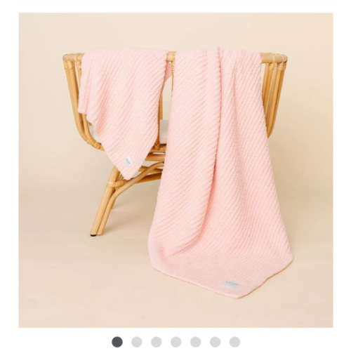 Chenille Blanket - Blush Pink - Small & Large – Lou Lou & Company