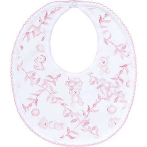Pink Bears Trellace Bib,Pink - Nellapima | Maisonette